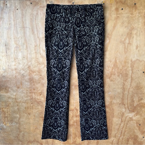 Tripp NYC Low Rise Flare Velvet boho Pants - Picture 1 of 9